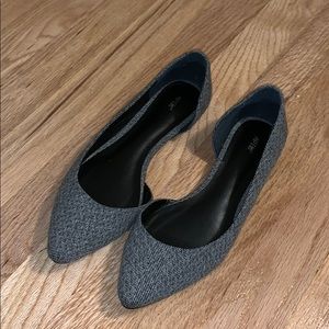 ApT 9 Gray Tweed Pointed Flat